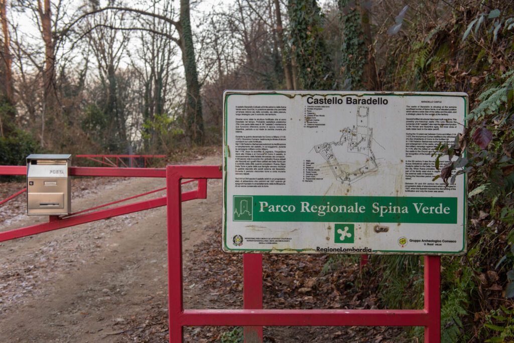 Castello Baradello in Parco Spina Verde