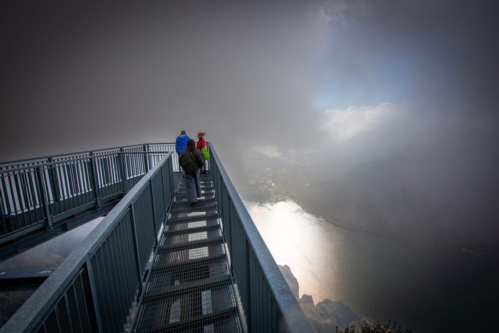 Il Belvedere in Parco Valentino boven Lecco